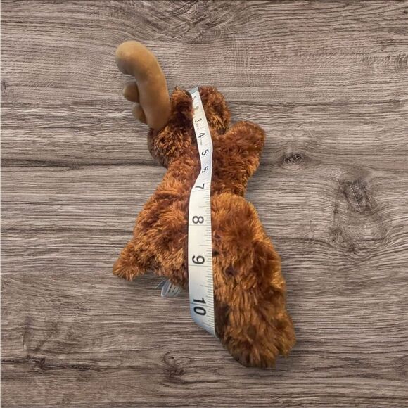 NEW Aurora Kids World Laying Moose Plush Stuffed Animal Toy Brown Tan Antlers - Picture 8 of 16